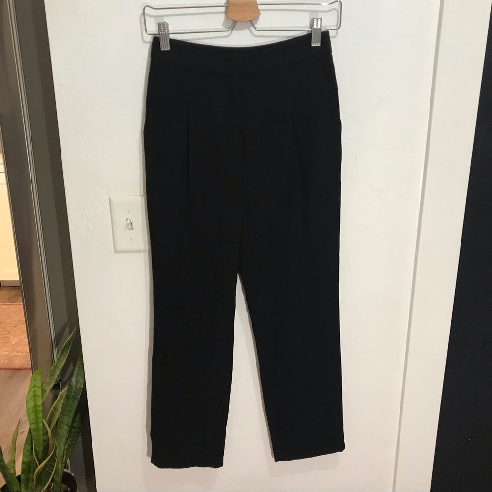 Leith black pleated trousers Sz Xs